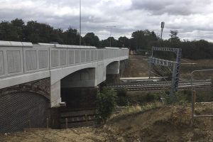 Bridge over railway tracks