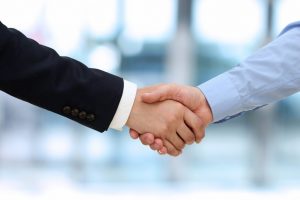 Business handshake