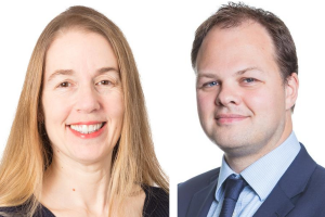 Frances Garratt and Robbie Leckie of law firm CMS